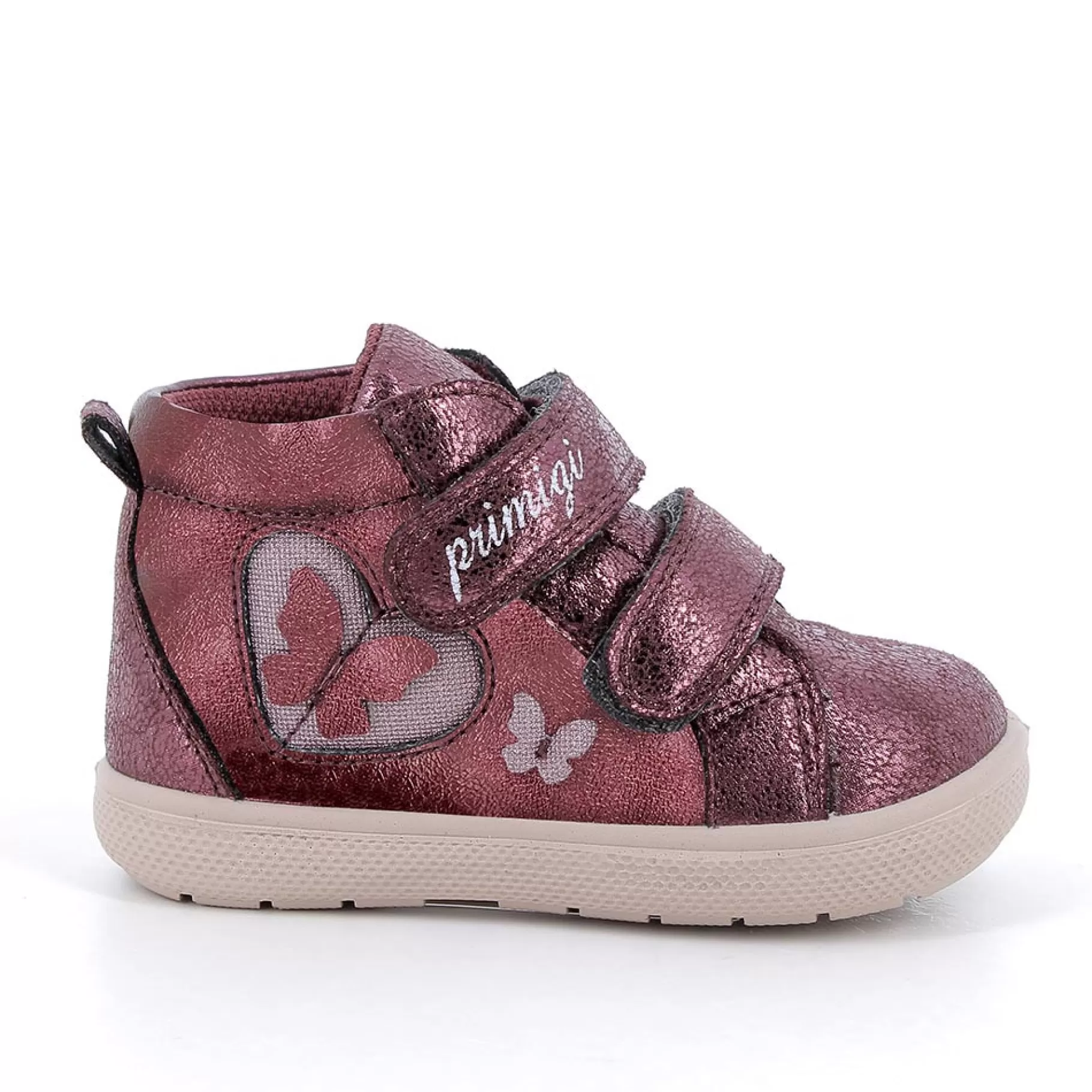 Primigi Scarpe da bambina bordò laminato^ Scarpe Con Strappi | Scarpe Primi Passi