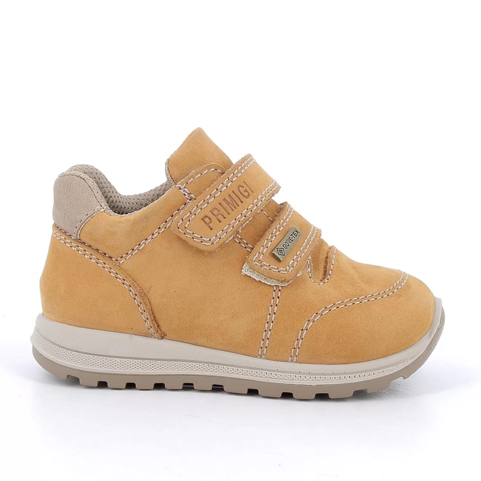 Primigi Scarpe gore-tex in pelle da bambino senape^Bambino Scarpe Con Strappi | Scarpe In Gore-tex