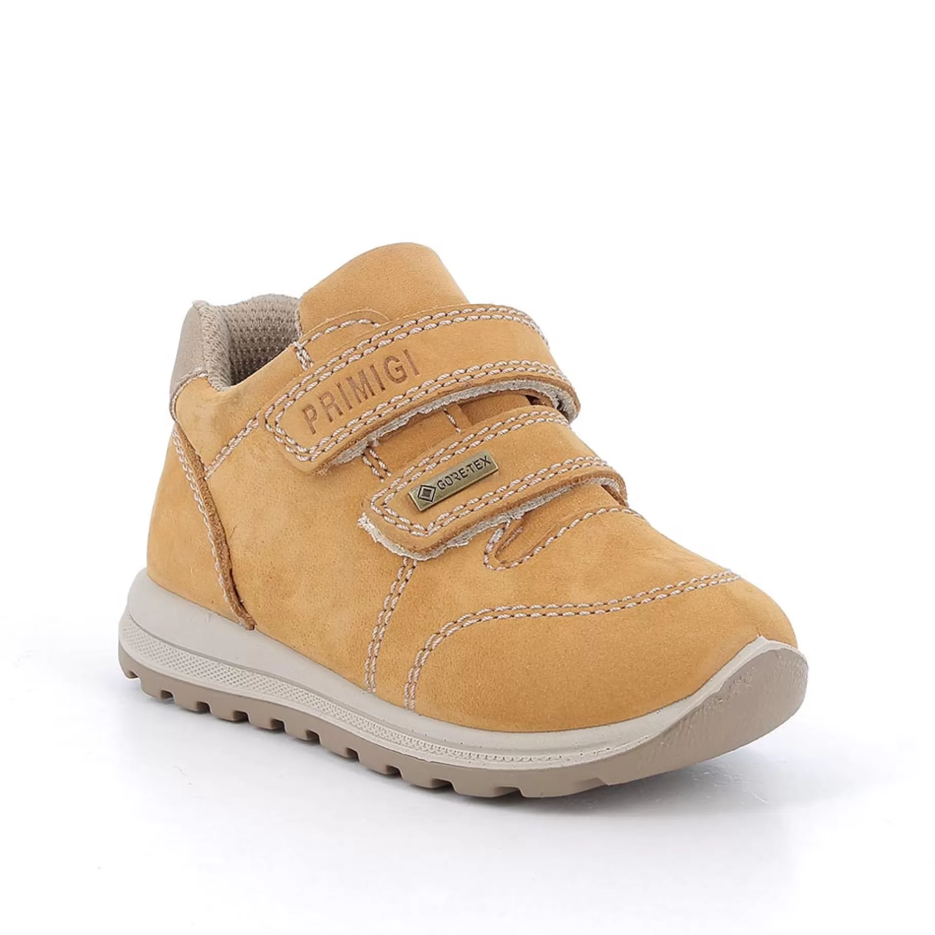 Primigi Scarpe gore-tex in pelle da bambino senape^Bambino Scarpe Con Strappi | Scarpe In Gore-tex