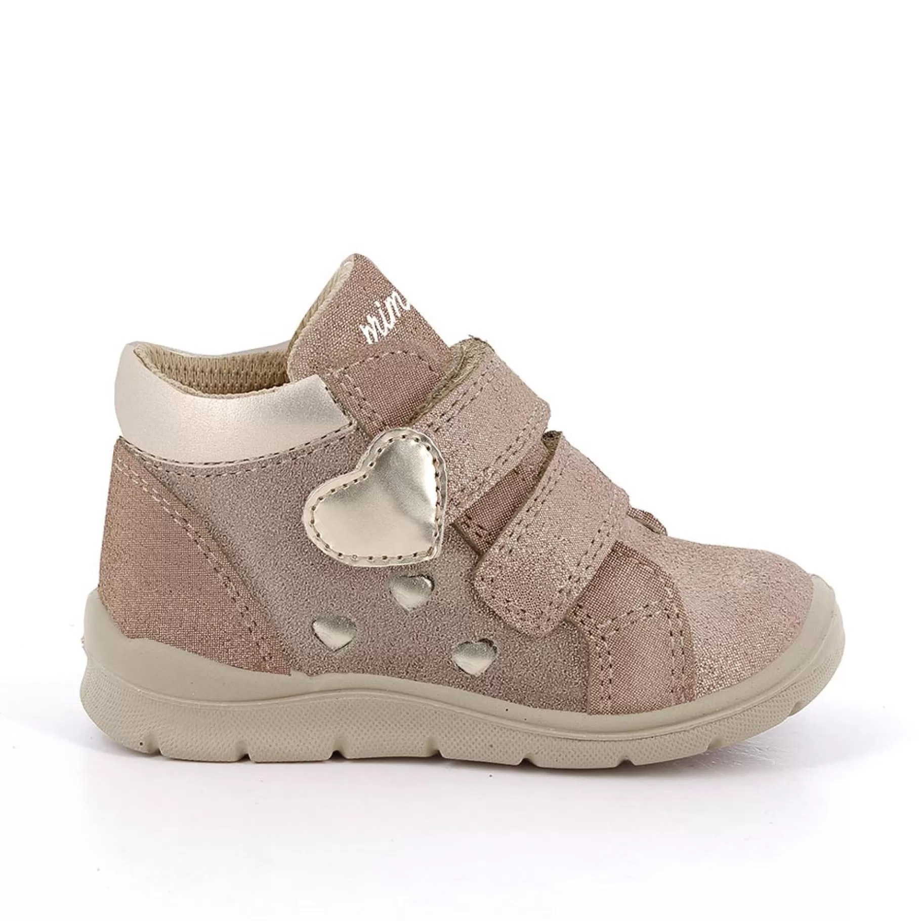 Primigi Scarpe in pelle da bambina visone glitter-^ Scarpe Con Strappi | Scarpe Primi Passi