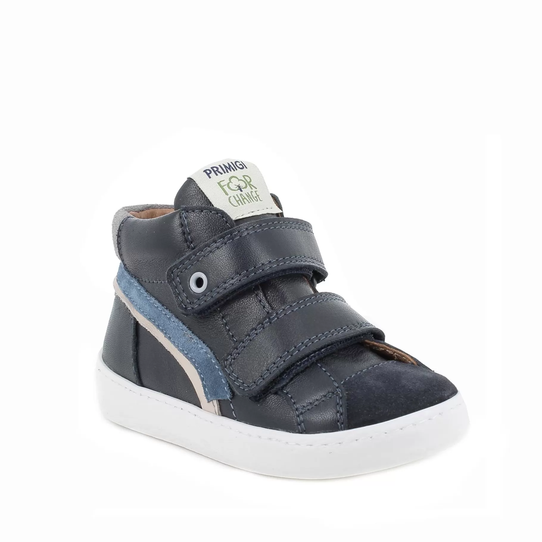 Primigi Sneakers eco-sostenibili in pelle da bambino navy^Bambino Scarpe Con Strappi | Sneakers