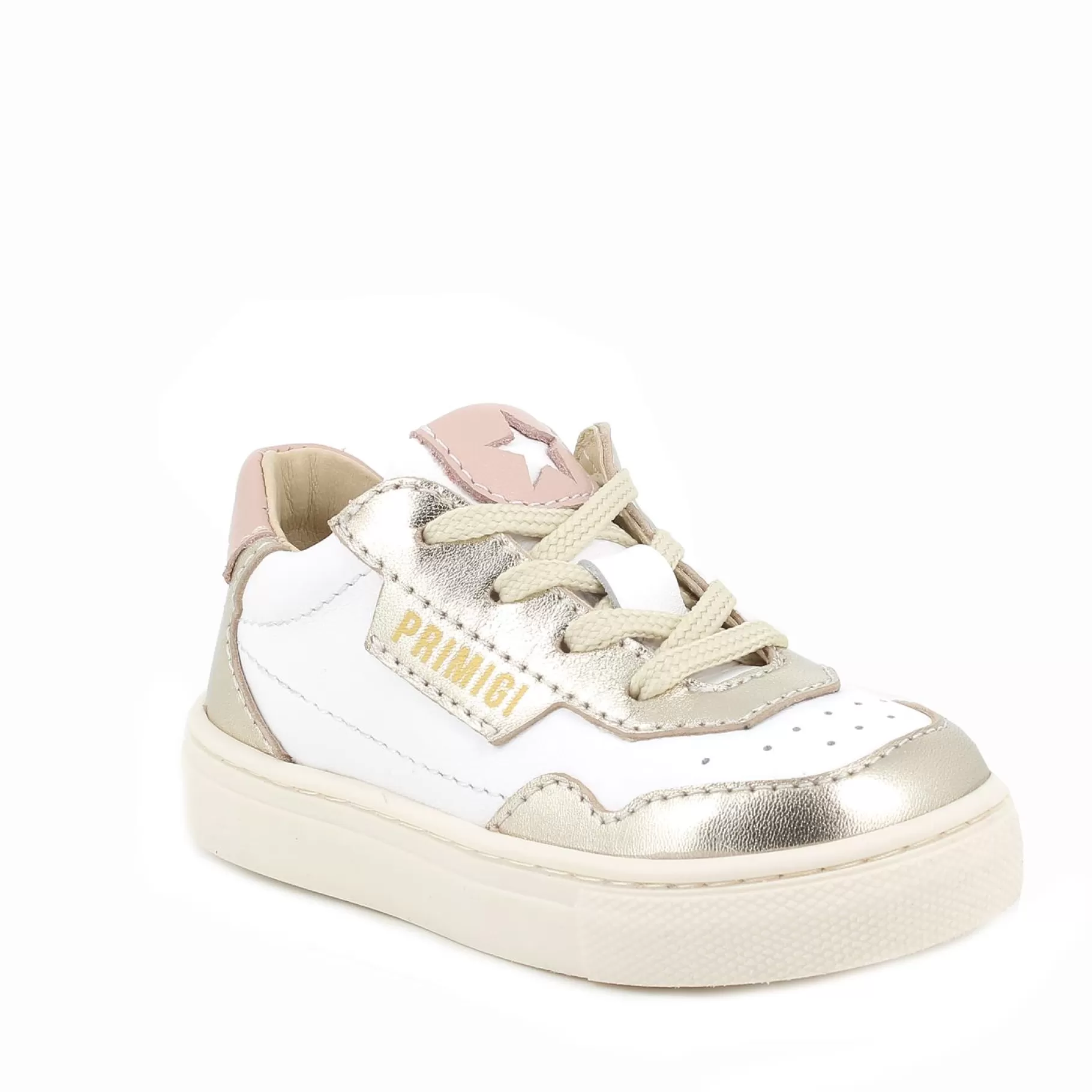 Primigi Sneakers in pelle da bambina -platino^ Scarpe Primi Passi | Sneakers