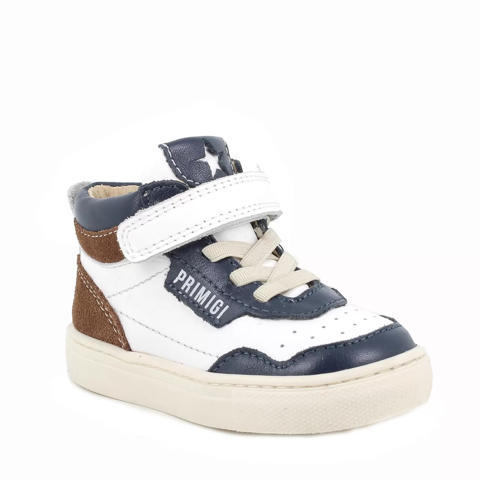 Primigi Sneakers in pelle da bambino -oceano-marrone^Bambino Scarpe Con Strappi | Scarpe Primi Passi